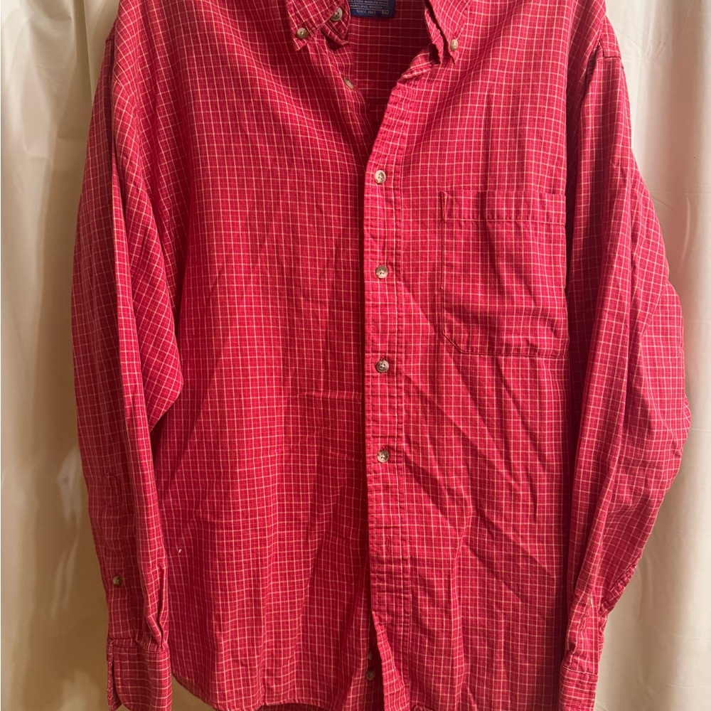 Pendleton Red Checkered Button Down Shirt - image 1